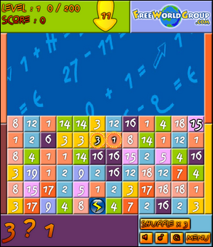 Math | Jeu addition soustraction multiplication divisions