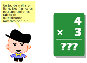 Math flashcards tables de multiplication